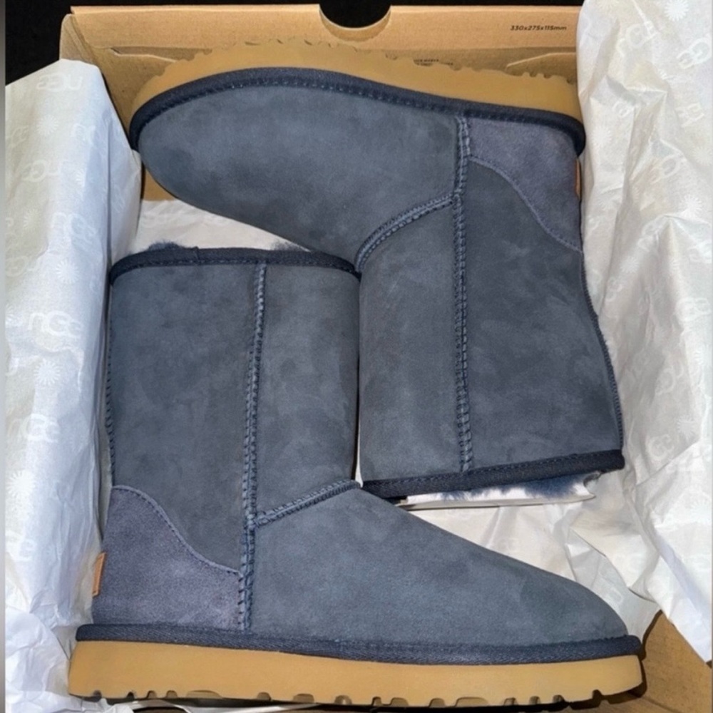 UGG Classic Short II Navy Boots